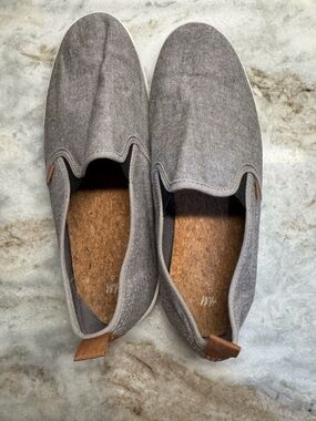 H&M Men’s Slip-On Trainers Size 9 Gray With Cork Insoles